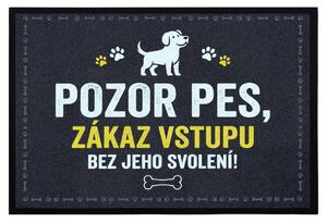 Mercury Flooring, Rohožka so psím povolením 40x60 cm - na von aj na doma, 40x60, šedá