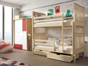Detská posteľ 90 x 200 cm Brad (s roštom a úl. priestorom) (borovica). Vlastná spoľahlivá doprava až k Vám domov. 1013546