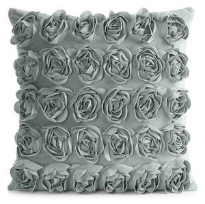 Dekorstudio Zamatová obliečka na vankúš ROSES 1 45x45 cm - mätová