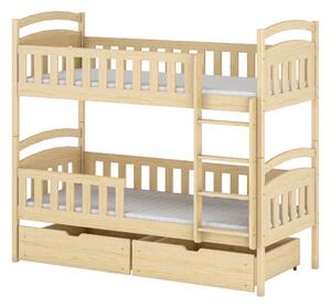 Detská posteľ 90 x 200 cm Antone (s roštom a úl. priestorom) (borovica). Vlastná spoľahlivá doprava až k Vám domov. 1013554