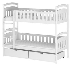 Detská posteľ 80 x 180 cm Marlo (s roštom a úl. priestorom) (biela). Vlastná spoľahlivá doprava až k Vám domov. 1013385