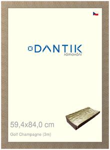 DANTIK rám na obraz 59,4x84 | Golf champagne (Plexi Čiré)