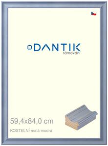 DANTIK rám na obraz 59,4x84 | KOSTELNÍ malá modrá (Plexi Čiré)