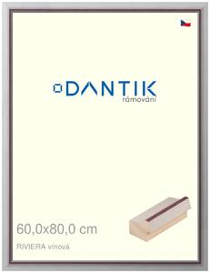 DANTIK rám na obraz 60x80 | RIVIERA vínová (Plexi Čiré)