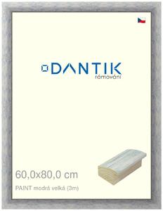 DANTIK rám na obraz 60x80 | PAINT modrá velká (Plexi Čiré)