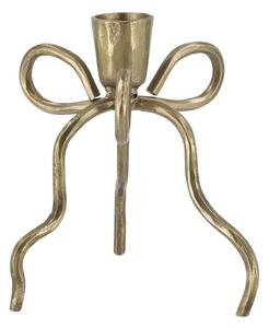 Kovový svietnik Bow Antique Brass 14 cm