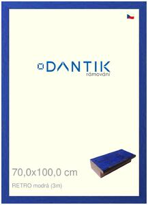 DANTIK rám na obraz 70x100 | RETRO modrá (Plexi Čiré)