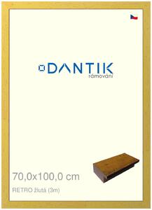 DANTIK rám na obraz 70x100 | RETRO žlutá (Plexi Čiré)