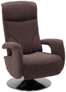 RELAXAČNÉ KRESLO, textil, hnedá Dieter Knoll - Kreslá
