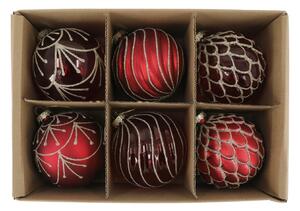 Vianočná ozdoba Cherry Ø 8 cm – set 6 ks
