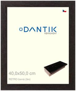 DANTIK rám na obraz 40x50 | RETRO černá (Plexi Čiré)