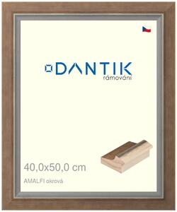 DANTIK rám na obraz 40x50 | AMALFI okrová (Plexi Čiré)