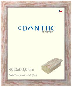 DANTIK rám na obraz 40x50 | PAINT červená velká (Plexi Čiré)