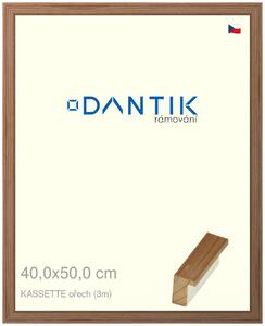 DANTIK rám na obraz 40x50 | KASSETTE ořech (Plexi Čiré)