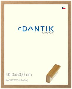 DANTIK rám na obraz 40x50 | KASSETTE dub (Plexi Čiré)