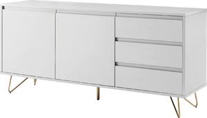 ŠIROKÁ KOMODA, biela, 150/70/40 cm Livetastic - Online Only drobný nábytok, Online Only