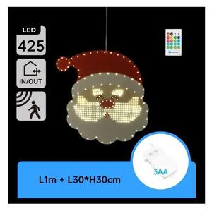Aigostar - LED vianočná dekorácia 425xLED/3xAA IP44 + diaľkové ovládanie Santa 30 cm