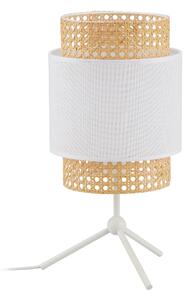 TLG Stolná škandinávska lampa BOHO, 1xE27, 60W, guľatá, biela