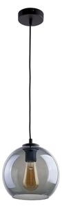TLG Závesný moderný luster na lanku CUBUS, 1xE27, 60W, guľa, dymové sklo