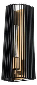 Quintiesse QN-LINARA1-BK - Nástenné svietidlo LINARA 1xE27/60W/230V čierna/zlatá