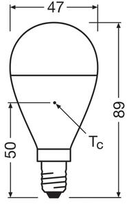 LED žiarovka z recyklovaného plastu P45 E14/7,5W/230V 2700K - Osram