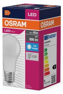 LED žiarovka A60 E27/8W/230V 6500K - Osram