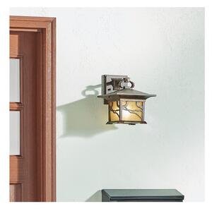Quintiesse QN-MORRIS-M - Vonkajšia nástenná lampa MORRIS M 1xE27/60W/230V IP44 bronzová
