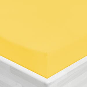 Jersey napínacie prestieradlo JR-003 Žlté 90 x 200 - výška 20 cm