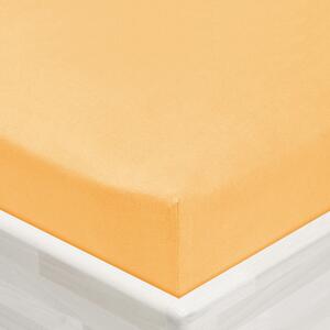 Jersey napínacie prestieradlo JR-004 Marhuľové 90 x 200 - výška 20 cm