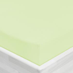 Jersey napínacie prestieradlo JR-018 Pastelovo zelené 90 x 200 - výška 20 cm