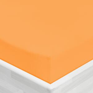 Jersey napínacie prestieradlo JR-006 Oranžové 90 x 200 - výška 20 cm