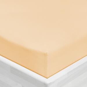Jersey napínacie prestieradlo JR-021 Púdrové 90 x 200 - výška 20 cm