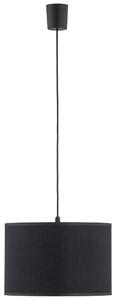 TLG Závesné moderné osvetlenie na lanku RONDO, 1xE27, 60W, okrúhle, čierne