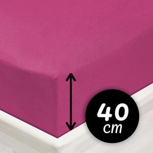 Jersey napínacie prestieradlo na extra vysoký matrac JR-009 Orgovánové 80 x 200 - výška 40 cm