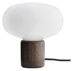 NEW WORKS Stolová lampa Karl-Johan, Smoked Oak / White Opal