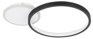 EGLO LED designové stropné svetlo GAFARES, 15W, teplá-studená biela, okrúhle, čierne