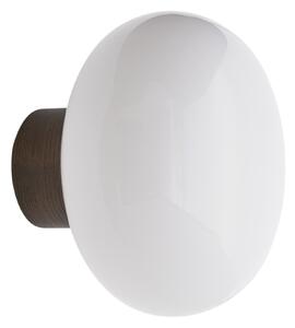 NEW WORKS Nástenná lampa Karl-Johan, Smoked Oak / White Opal