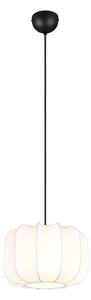 Japandi závesná lampa čierna s bielou 25 cm - Madleine