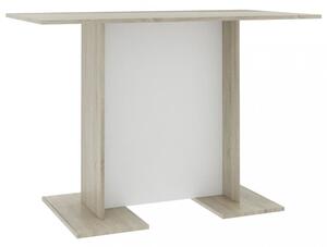 Jedálenský stôl 110x60 cm Dekorhome Sivá lesk