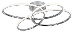 RABALUX Stropné LED moderné svetlo PIERO, 30W, denná biela, chrómované