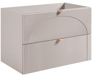 AURA kašmír K80 závesná skrinka pod umývadlo 80 cm