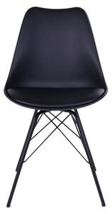 Jedálenská stolička ALU I čierna