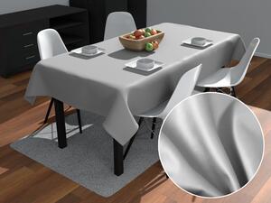 Biante Obdĺžnikový bavlněný saténový ubrus ST-012 Svetlo sivý 60x100 cm