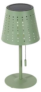Vonkajšia stolová lampa zelená vrátane LED 3-stupňová stmievateľná na solárne - Ferre