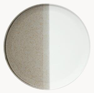 Porcelánové plytké taniere Double, 4 ks