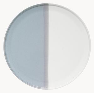 Porcelánové plytké taniere Double, 4 ks