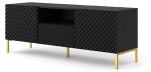 TV stolík/skrinka Surfy 3D (čierna). Vlastná spoľahlivá doprava až k Vám domov. 1057580