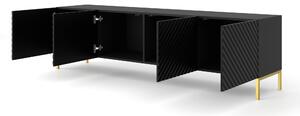 TV stolík/skrinka Surfy 4D (čierna). Vlastná spoľahlivá doprava až k Vám domov. 1057588