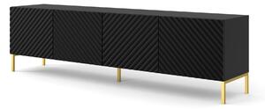 TV stolík/skrinka Surfy 4D (čierna). Vlastná spoľahlivá doprava až k Vám domov. 1057588