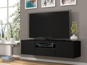 TV stolík/skrinka Aurora (čierny mat). Vlastná spoľahlivá doprava až k Vám domov. 1057693